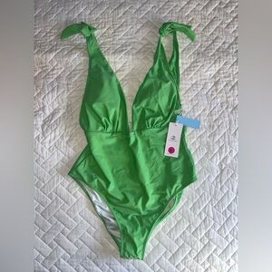 New With Tags One Piece Green Bathing Suit